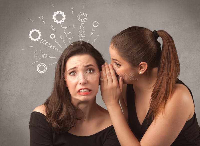 Girl Telling Secret Things To Her Girlfriend Stock Image Image Of