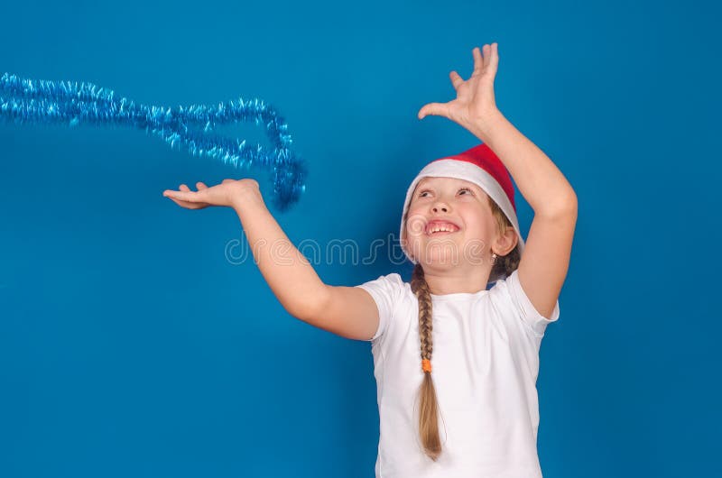 Girl Throws Tinsel Up Stock Photos Free & RoyaltyFree Stock Photos