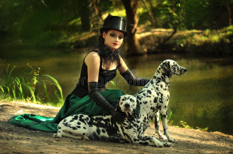 girl-top-hat-gothic-outfit-woods-dogs-33669524.jpg