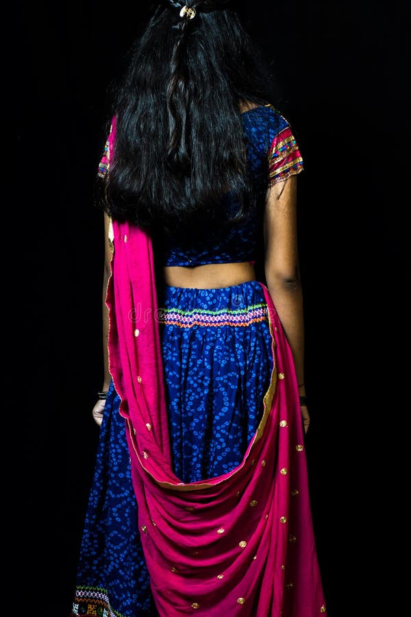 Girl in Traditional Chaniya Choli for Navratri Stock Image - Image of garba,  dance: 198117957