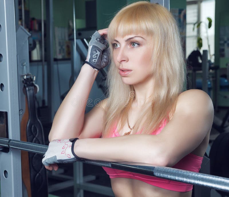 The Girl is Training in the Gym Stock Image Image of estyles, healthcare 39465467