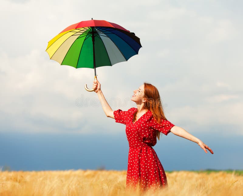 Girl with umbrella