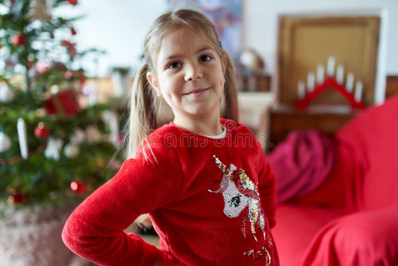 Girl waiting for Santa