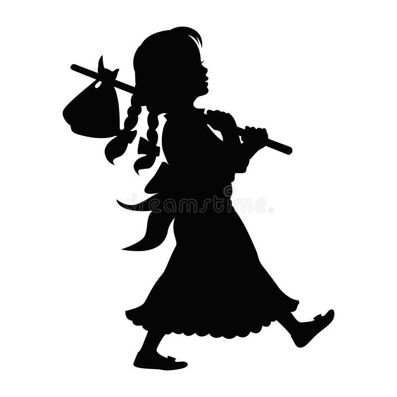 Bindle Stick Runaway Hobo Mascot Cartoon Stock Vector (Royalty Free)  2363704785