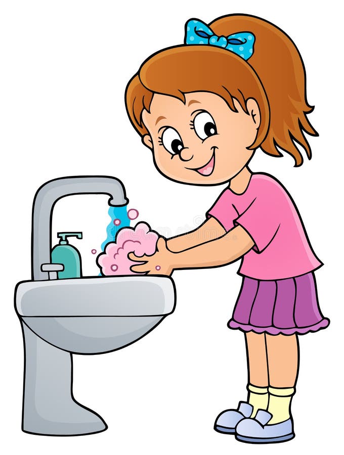 Girl Hand Washing Stock Illustrations – 2,274 Girl Hand Washing Stock ...