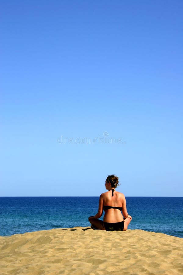 Girl watching the Ocean