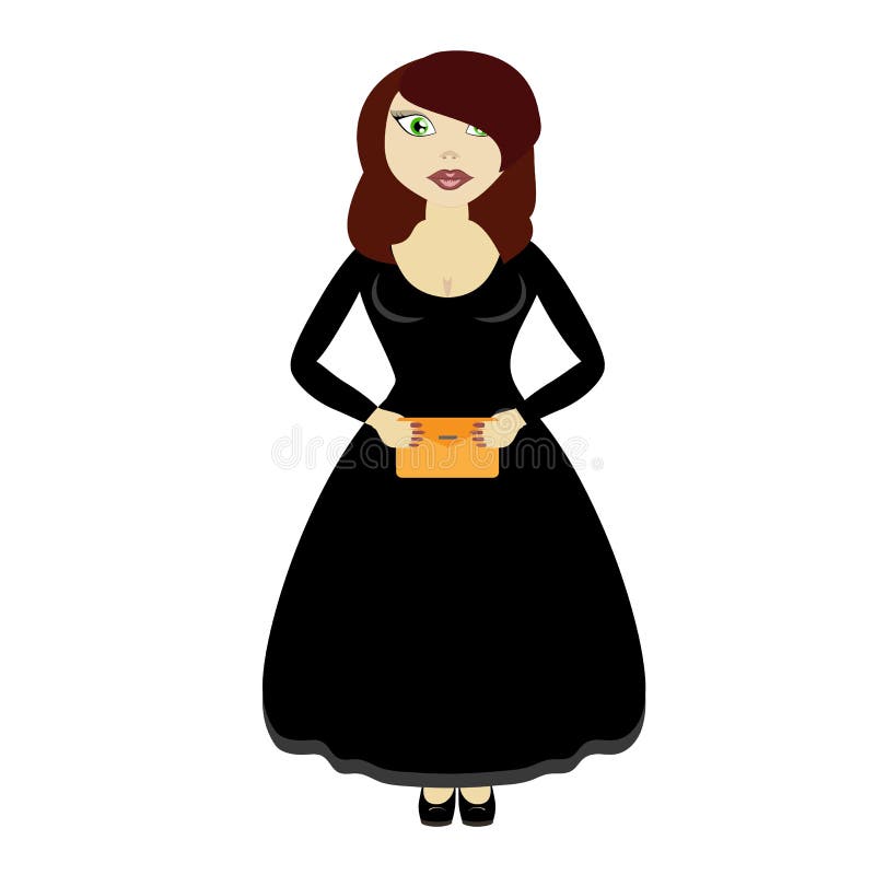 Woman in Black Dress Vector Character Stock Vector - Illustration of glamour, clothes: 88212437 Woman in Black Dress Vector Character Stock Vector - Illustration of glamour, clothes: 88212437