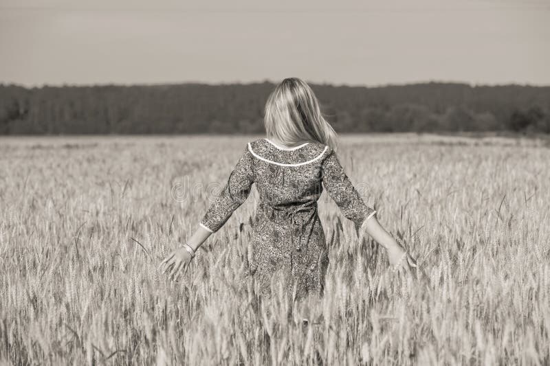 Girl in the wheat field