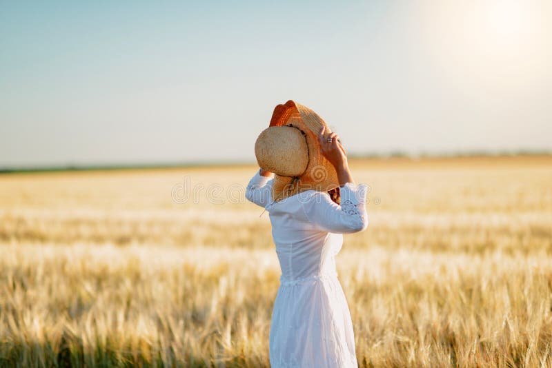 Girl in a wheat field