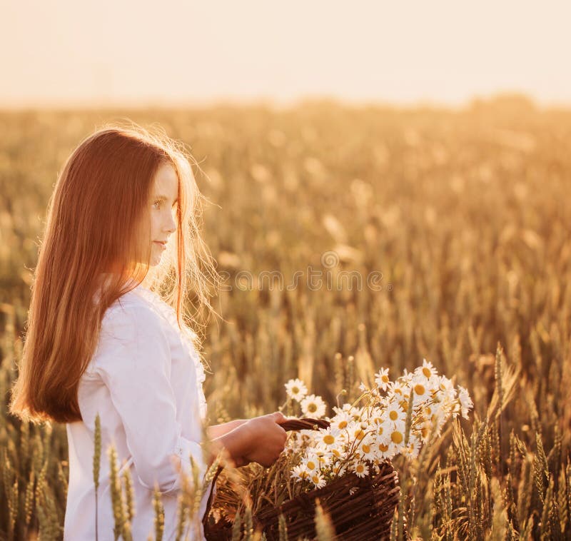 Girl in the wheat field