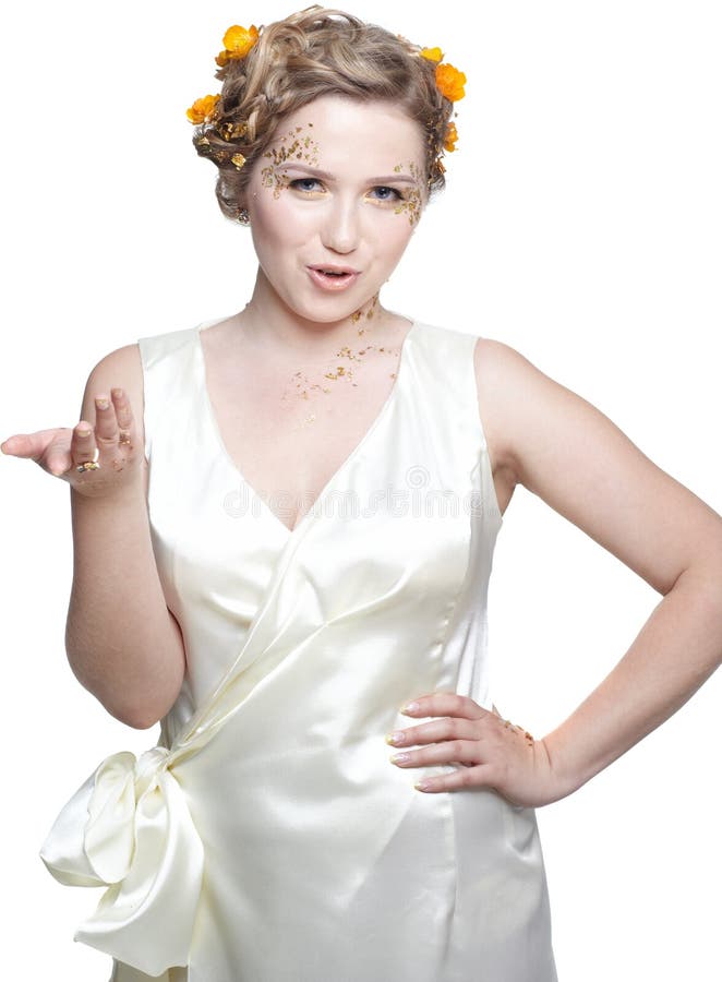 Girl in white dress stock image. Image of lifestyle, beauty 10343777