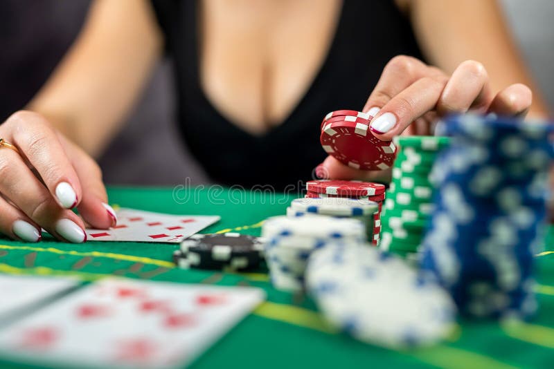 Playing Cards in a Casino, a Girl Shows a Winning Combination. Success and  Victory. Poker, Blackjack, Texas Poker Stock Image - Image of hand, choice:  161398193