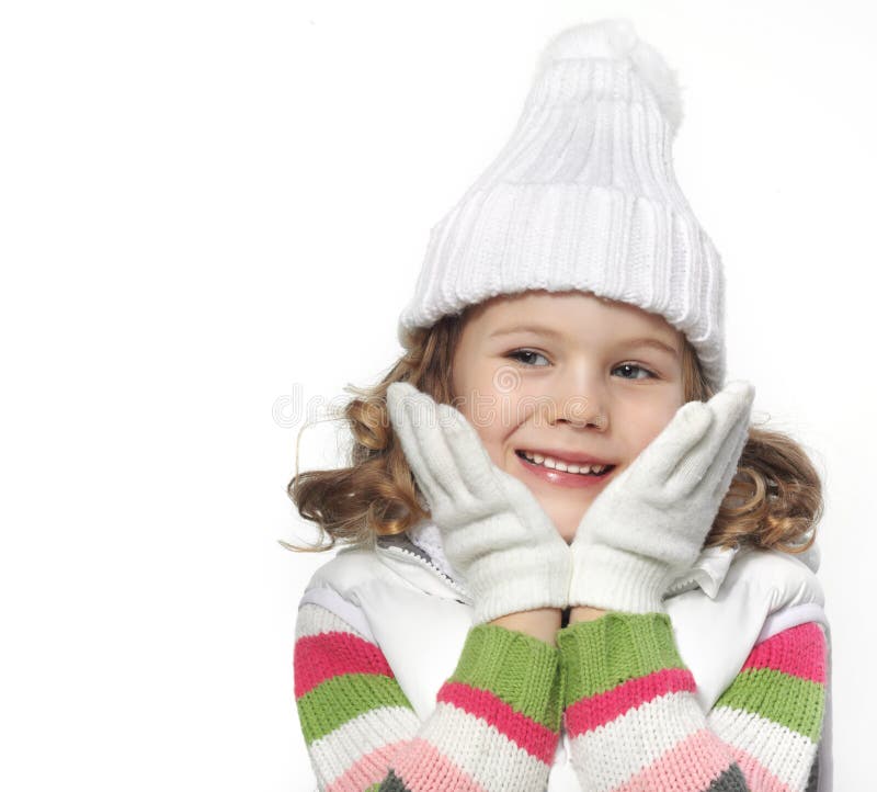 Girl winter stock photo. Image of childhood, cheerful - 106813364