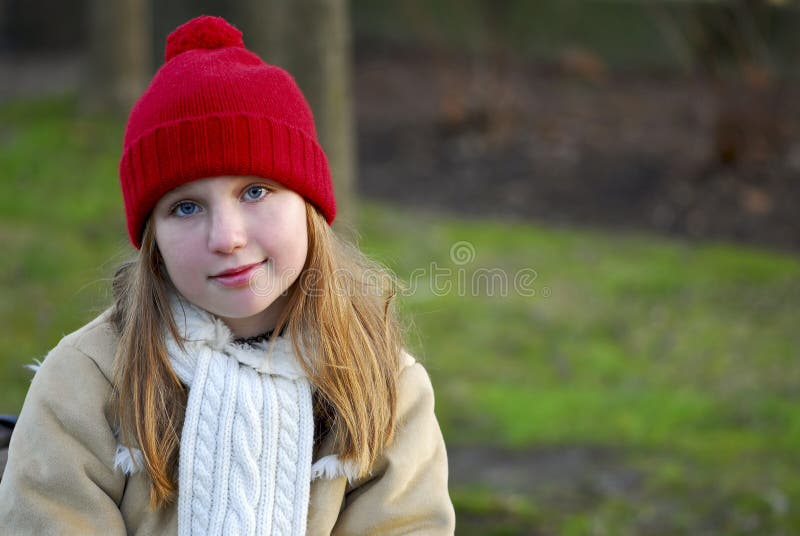 Girl in winter clothes stock image. Image of outside - 17285935