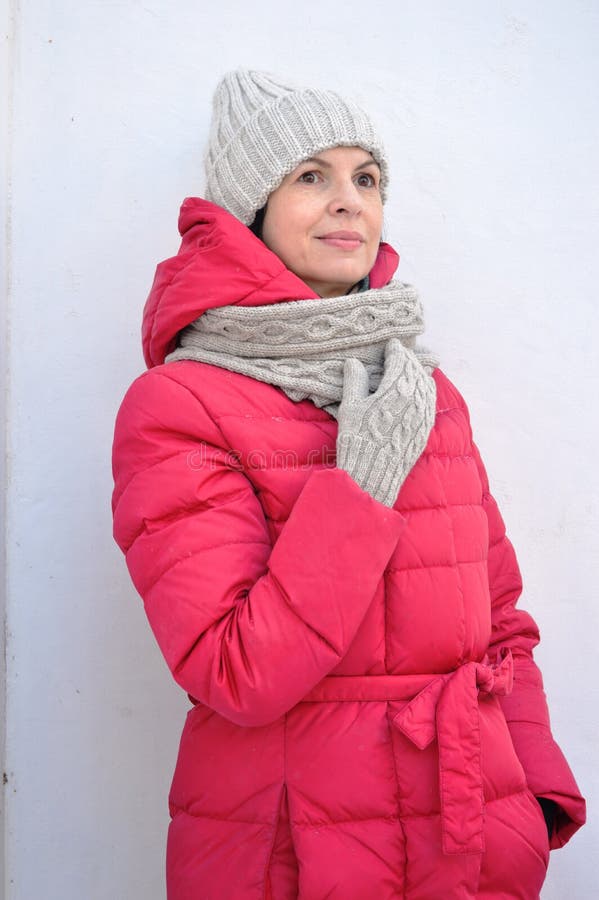 Girl in winter clothes stock photo. Image of outside 264421170