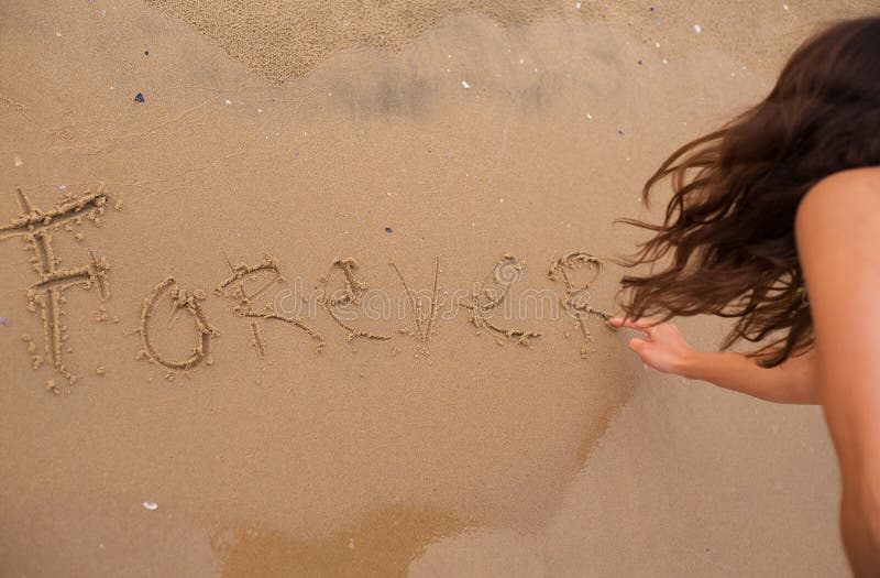 Kid Write Thailand Word on the Sand Stock Image - Image of seaside, holiday: 700