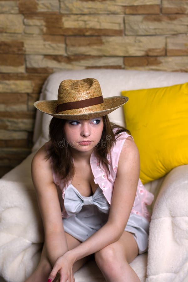 Girl in yellow hat