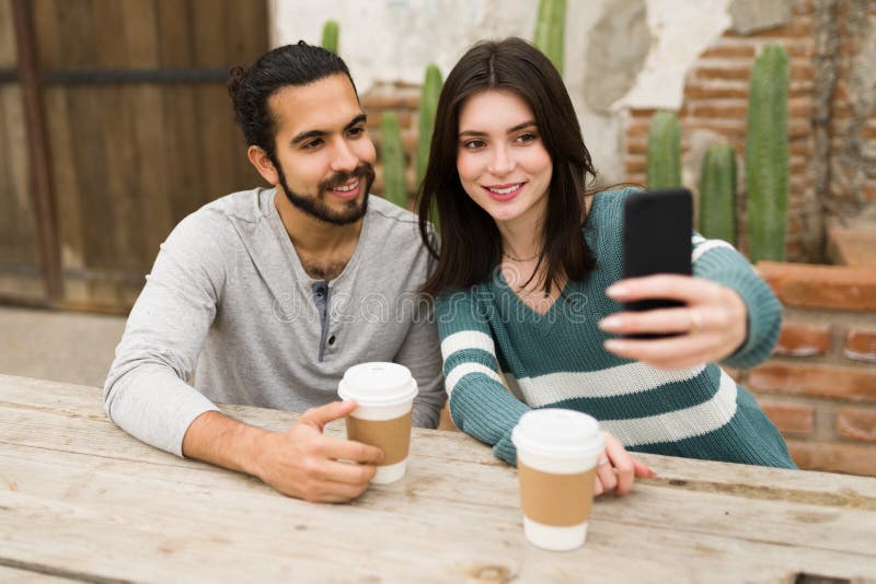 girlfriend posting on social media