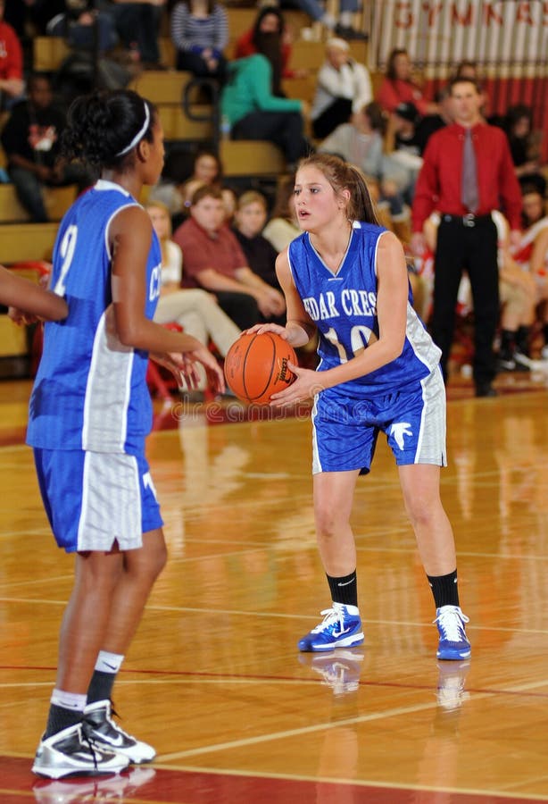 Girls Basketball Player Pass Editorial Image Image of hoops, sports