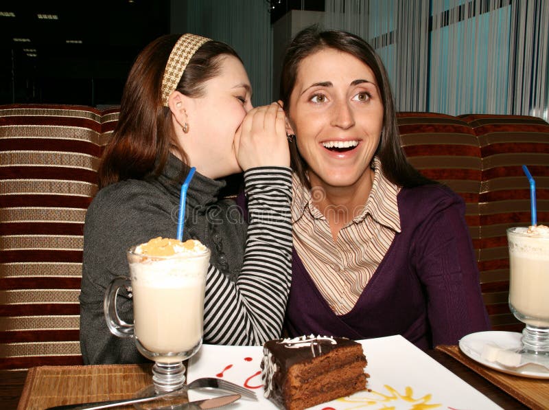 Girls in cafe