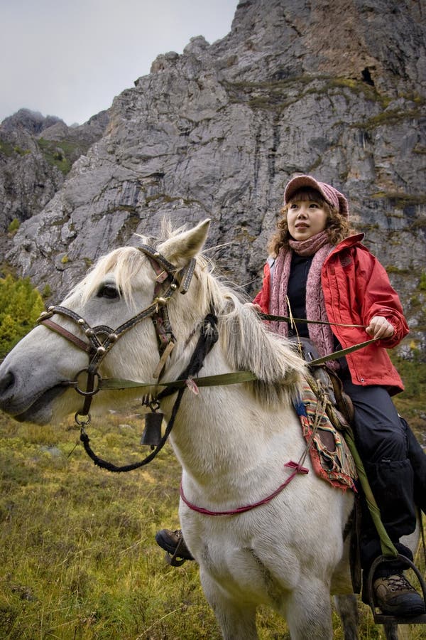 The girls on horseback