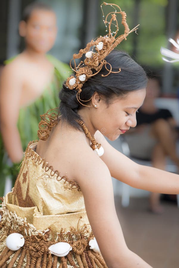 Dancing girl from Island South Pacific