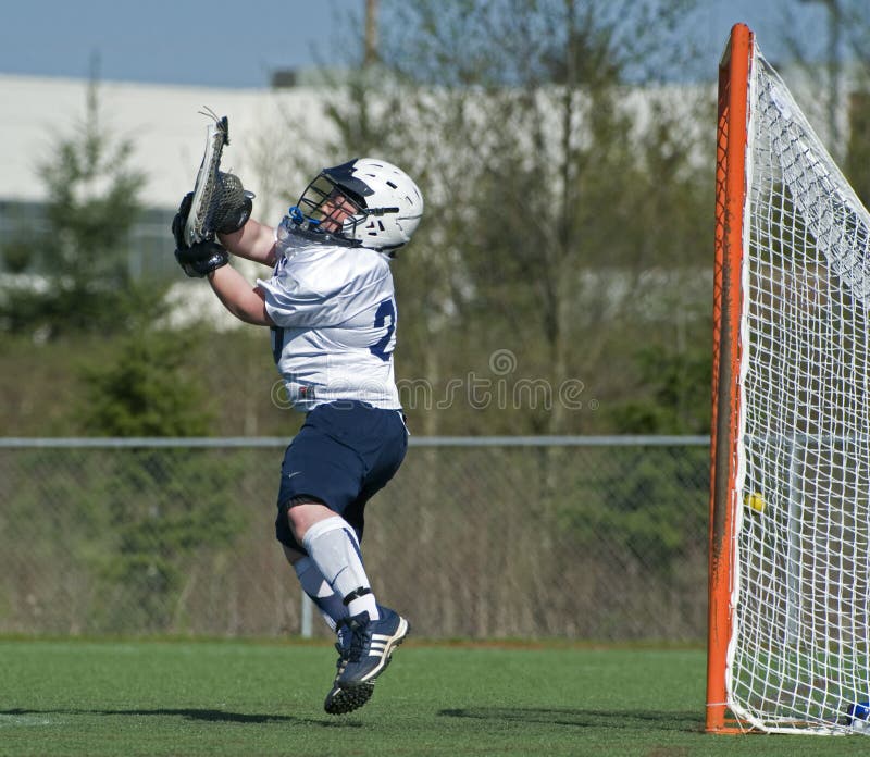 Young Girls Lacrosse Action At The Goal Editorial Image Image of