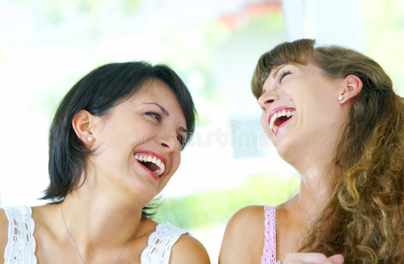 Girls are laughing