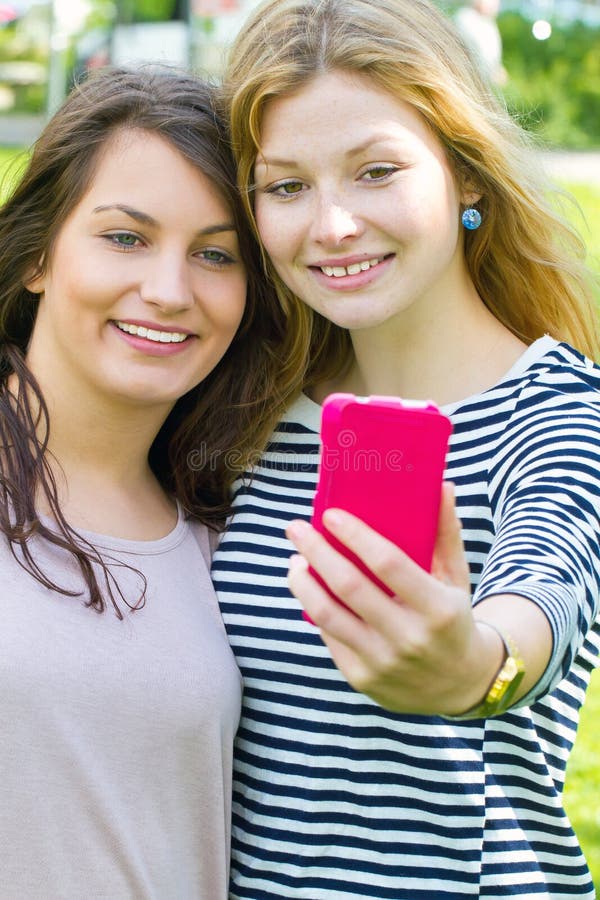 Girls making a selfie stock image. Image of friendship - 41232879