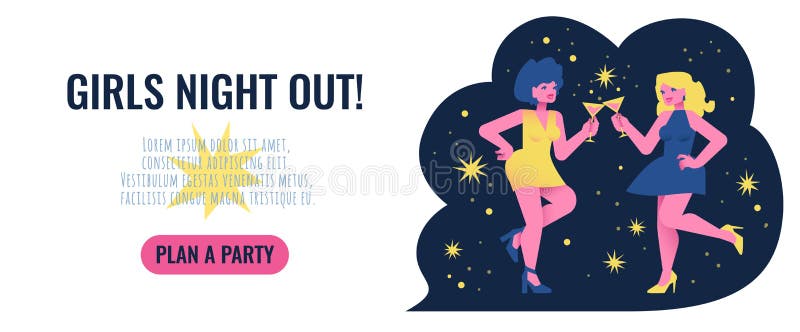 Elegant Ladies Night Clip Art