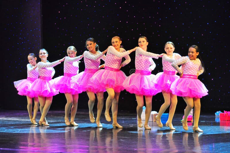 Girls Performing in a Theatre Editorial Image - Image of ballet ...