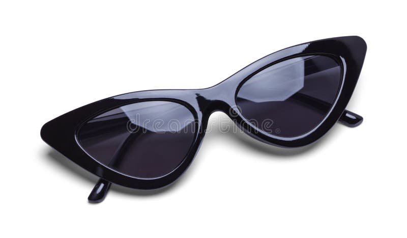 black retro sunglasses