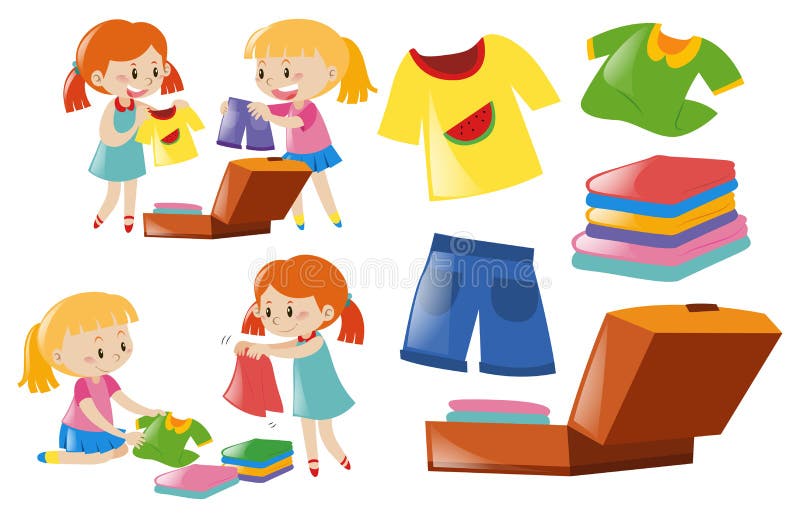 Children Help Cleaning Classroom Stock Vector - Illustration of graphic ...