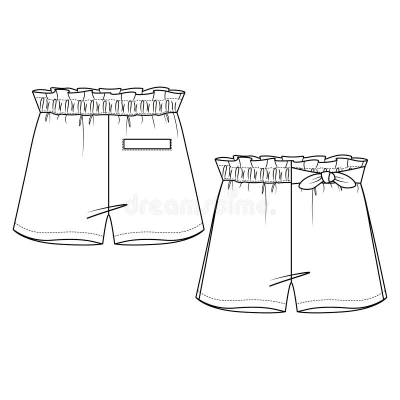 MENS SHORTS FLAT SKETCH - shop.graphtick.com