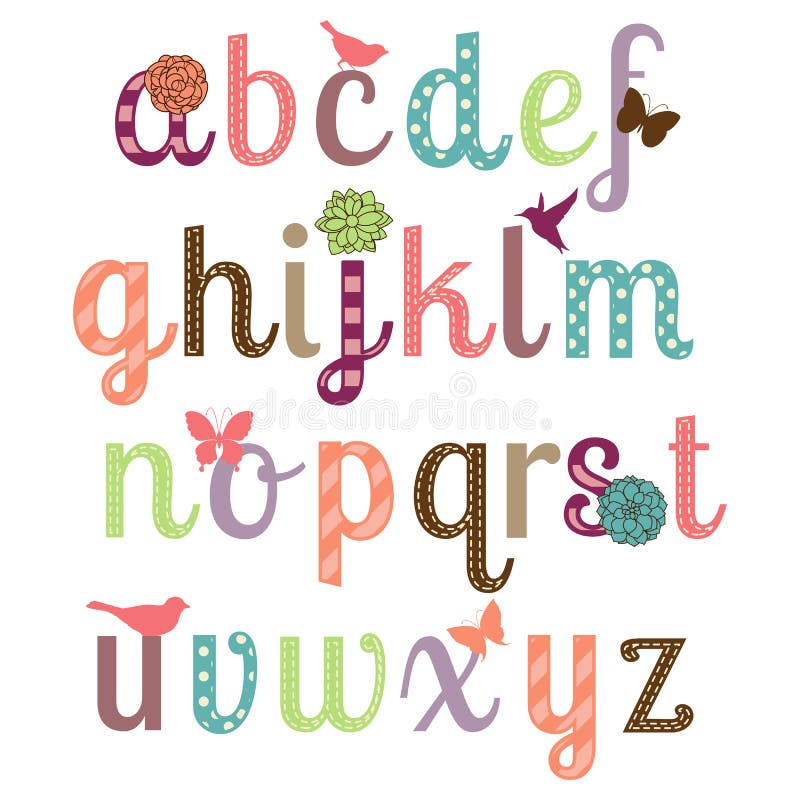 Customize Alphabet Floral Letters Name Cake Topper Stickers Wafer