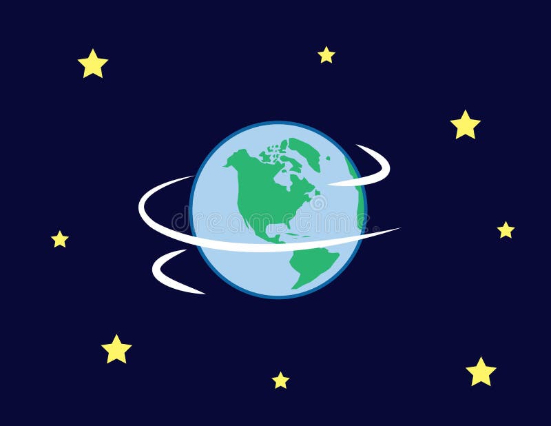 Giro de la tierra stock de ilustración. Ilustración de modelo - 18155103