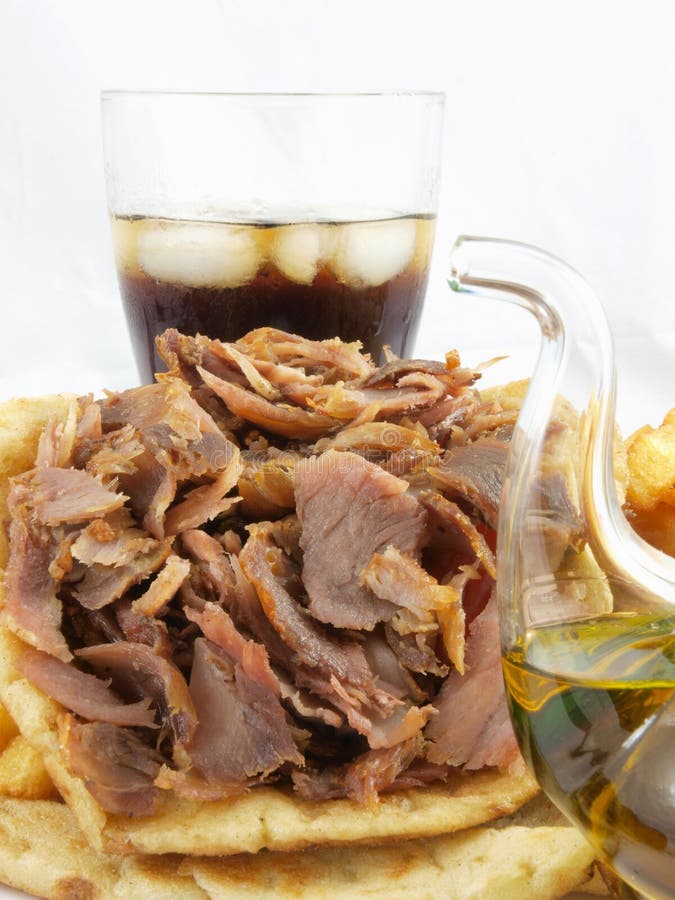 Girobussole greche dell'alimento fotografia stock libera da diritti Girobussole greche dell'alimento fotografia stock libera da diritti