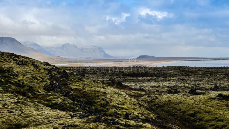 Gisement de lave de l'Islande photo libre de droits Gisement de lave de l'Islande photo libre de droits