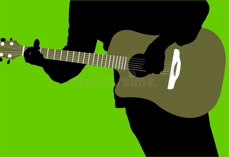Gitarist royalty-vrije illustratie Gitarist royalty-vrije illustratie