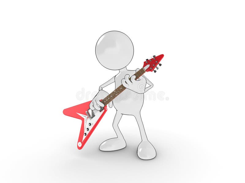 3d cartoon character playing an electric guitar. Please see my portfolio for more in the series. 3d cartoon character playing an electric guitar. Please see my portfolio for more in the series.