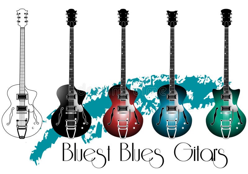 gitars ilustração royalty free