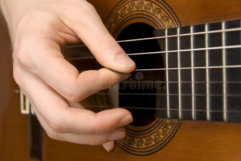 Gitary ręki gracza dobro s
