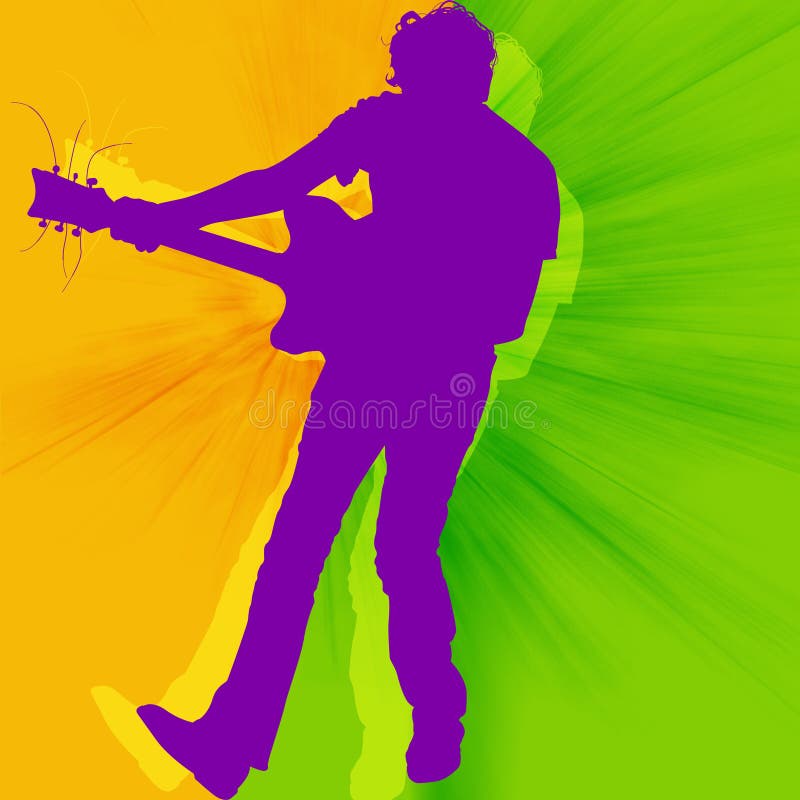 gitarzysta royalty ilustracja gitarzysta royalty ilustracja