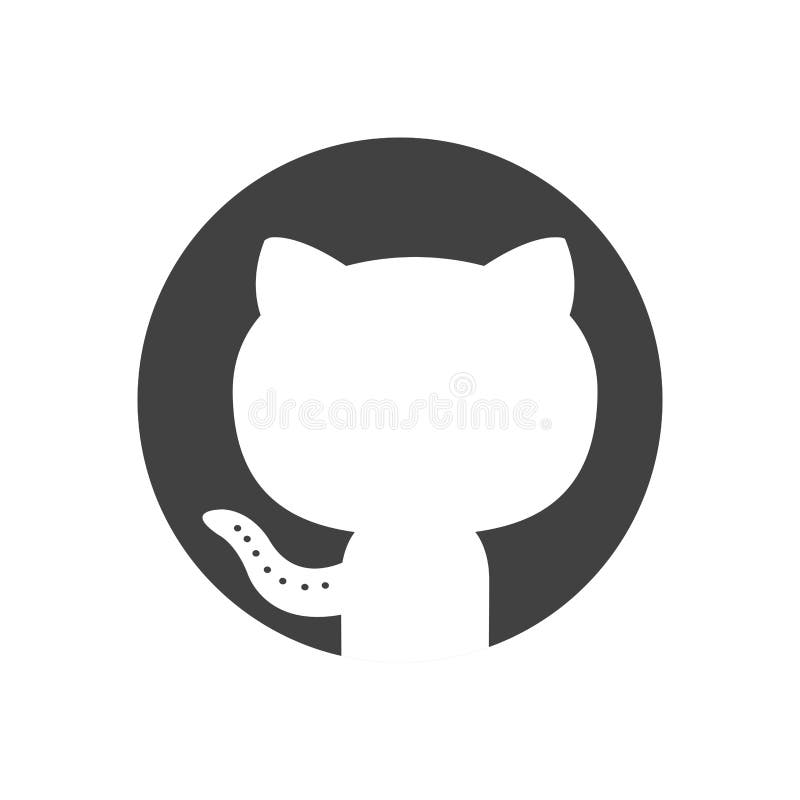 Github icon design vector editorial photography. Illustration of  communication - 132452487