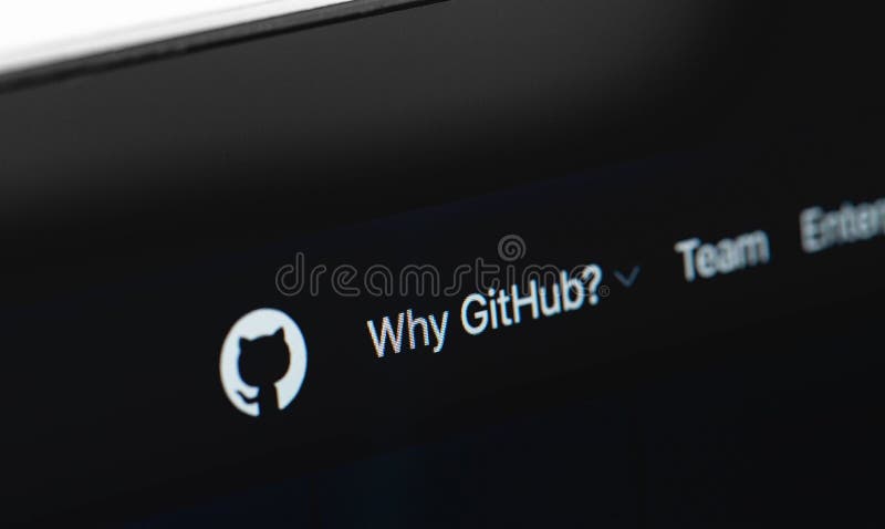 GitHub网站在笔记本电脑屏幕上 免版税库存照片
