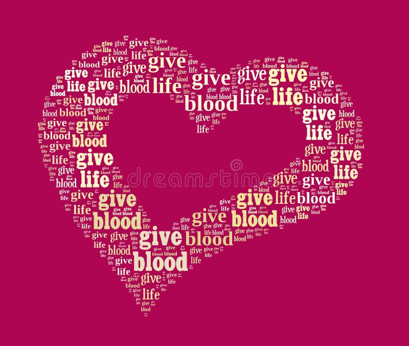 Give Blood stock illustration