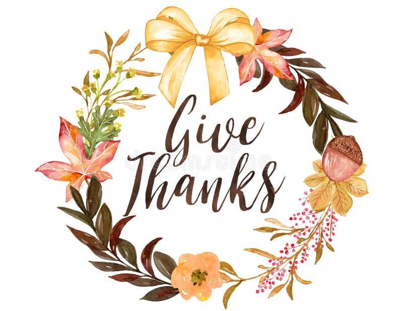Give Thanks Sign stock vector. Illustration of feather - 43142584
