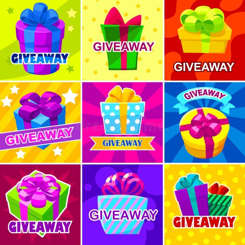 Premium Vector  Free giveaway wrapped gift box motivation for customers  quiz giveaways post free gifts