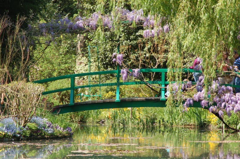 The bridge in the garden's of Monet's house in Giverney, France. The bridge in the garden's of Monet's house in Giverney, France
