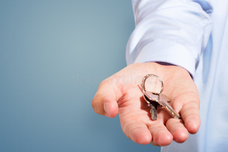 Giving away the keys stock image. Image of house, homeowner 2809629